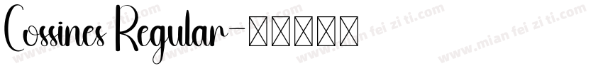 Cossines Regular字体转换